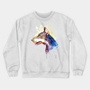 Doberman Profile Head Crewneck Sweatshirt